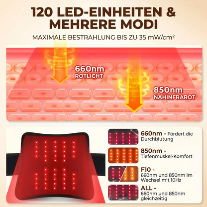 Vertacura Rotlicht-Therapie Gürtel
