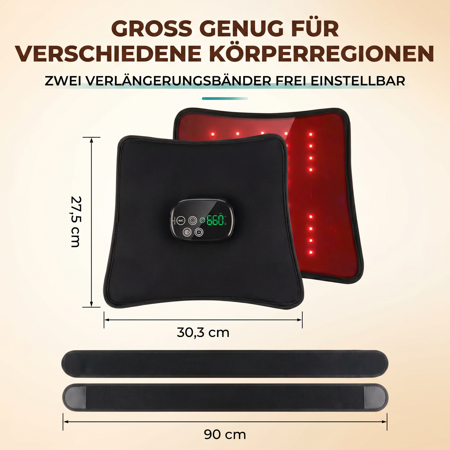 Vertacura Rotlicht-Therapie Gürtel